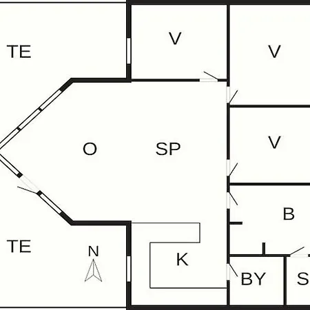 בית נופש 7 Person In Rodby-by Traum *